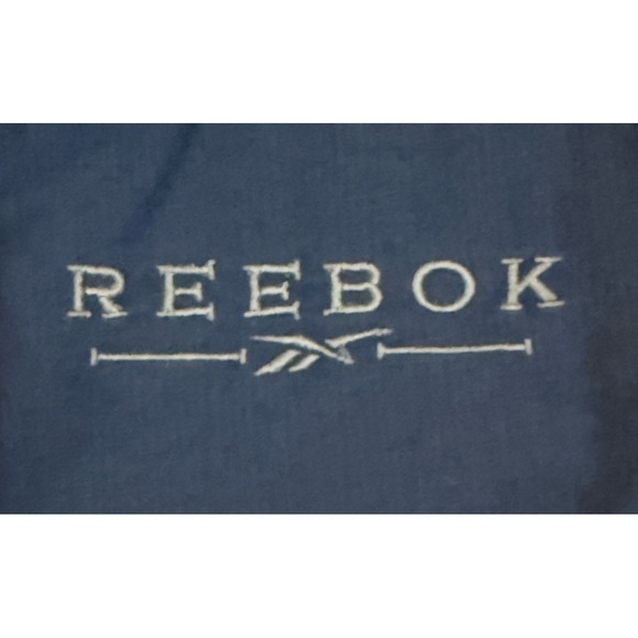 Vintage Reebok Men's Medium‎ Windbreaker Navy Blue Track Pants Activewear Pants - Picture 3 of 9
